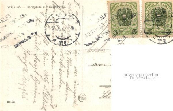 Wien Karlsplatz mit Karlskirche – Bild 2