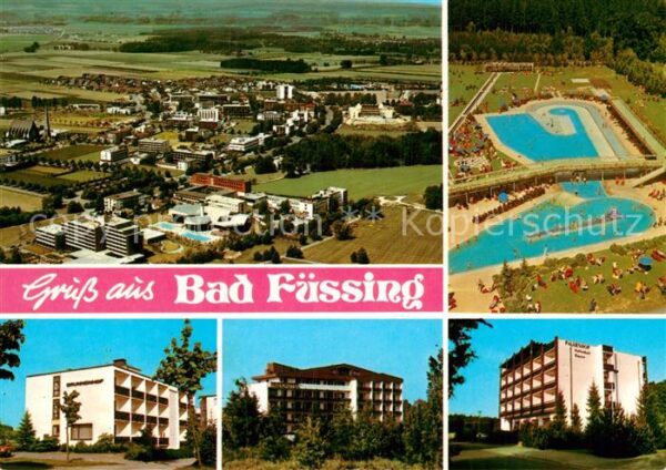 Bad Fuessing Fliegeraufnahme Freibad