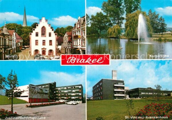 Brakel Westfalen Markt Kurparksee Justizausbildungsstätt
