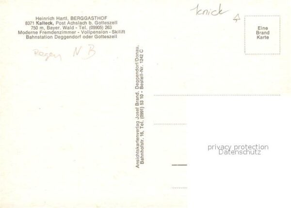 Kalteck Berggasthof Heinrich Harti – Bild 2