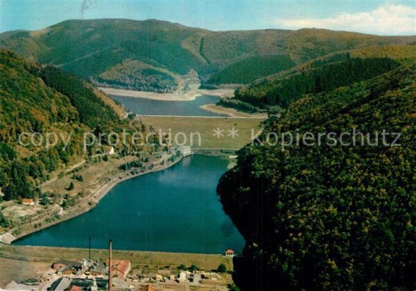 Odertalsperre Fliegeraufnahme bei Bad Lauterberg