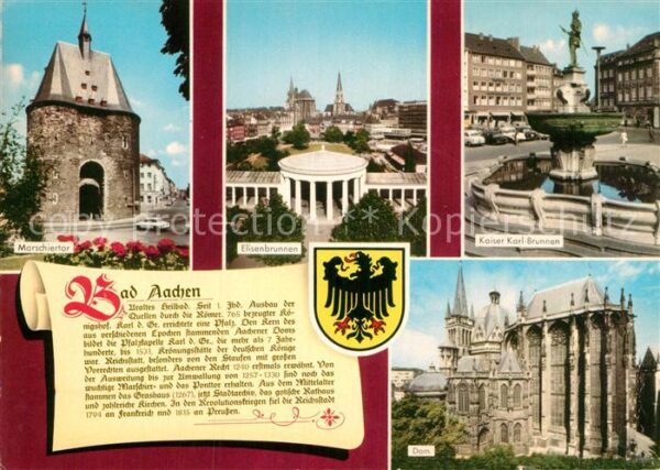 Aachen Marschiertor Elisenbrunnen Kaiser Karl