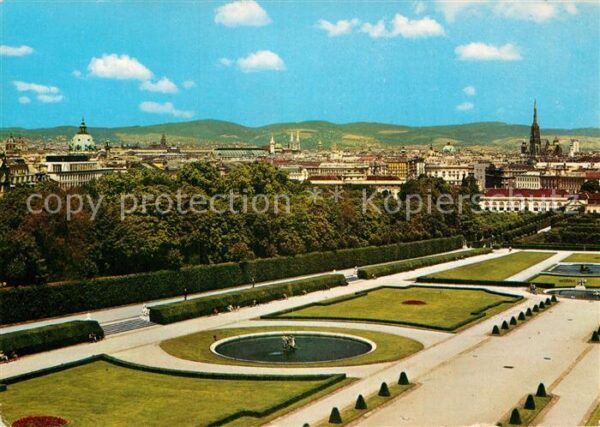 Wien Blick vom Belvedere