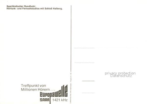Saarbruecken Hörfunk- Fernsehstudios Schloss Halberg – Bild 2