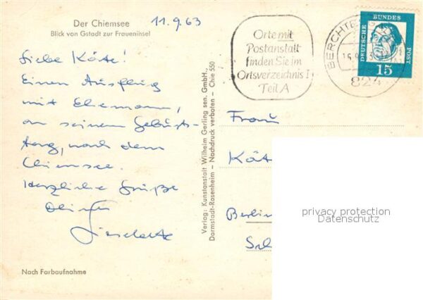 Fraueninsel Chiemsee Blick vom Gstadt Dampfer – Bild 2