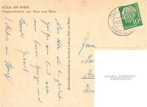 Koeln Rhein Fliegeraufnahme Dom – Bild 2