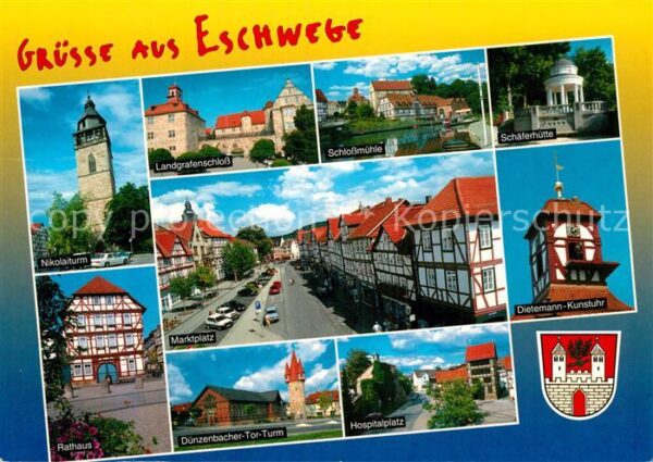 Eschwege Marktplatz Nikolaiturm Rathaus