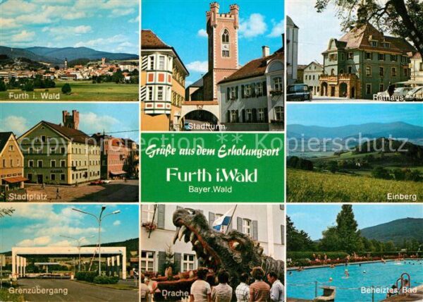 Furth Wald Stadtturm Rathaus Stadtplatz