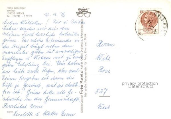 Kiens Suedtirol Pension Weiher – Bild 2