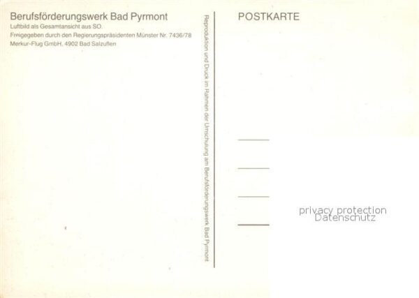 Bad Pyrmont Fliegeraufnahme Berufsförderungswerk – Bild 2