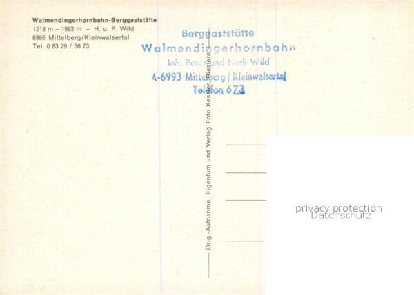 Mittelberg Oy Walmendingerhornbahn-Berggaststätte – Bild 2