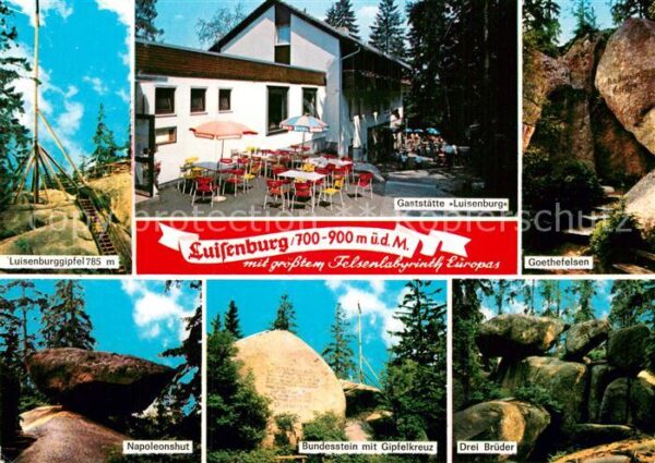 Luisenburg Gaststätte Goethefelsen Luisenburggipfe
