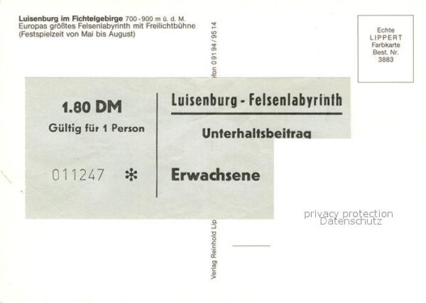Luisenburg Gaststätte Goethefelsen Luisenburggipfe – Bild 2