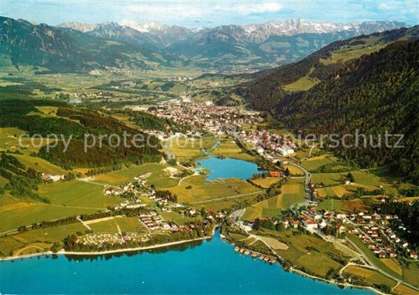 Immenstadt Allgaeu Fliegeraufnahme Alpsee Bühl