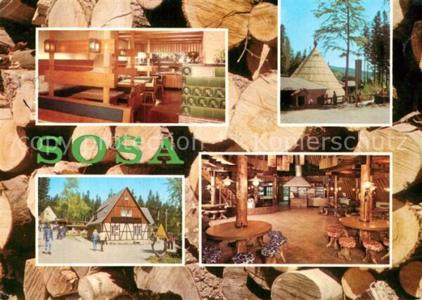Sosa Erzgebirge Konsum-Gaststätten Köhlerhütte Meiler