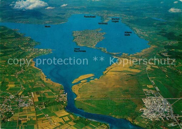 Konstanz Bodensee Reichenau Radolfzell Fliegeraufnahme