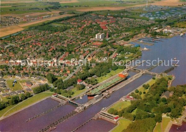 Brunsbuettel Fliegeraufnahme Schleuse