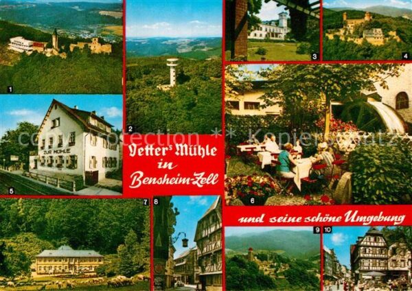 Zell Bensheim Vetters Mühle Burg Frankenstein Schloss