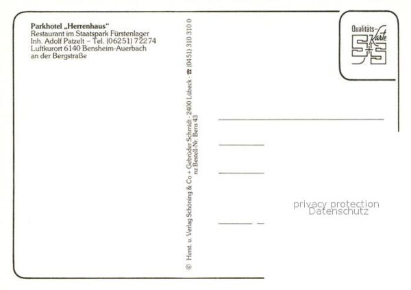 Auerbach Bergstrasse Parkhtoel Herrenhaus – Bild 2