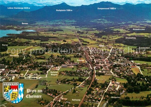 Prien Chiemsee Fliegeraufnahme Hallwang Neugarten Kurh