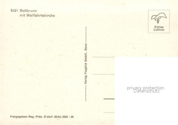 Bettbrunn Wallfahrtskirche Fliegeraufnahme – Bild 2