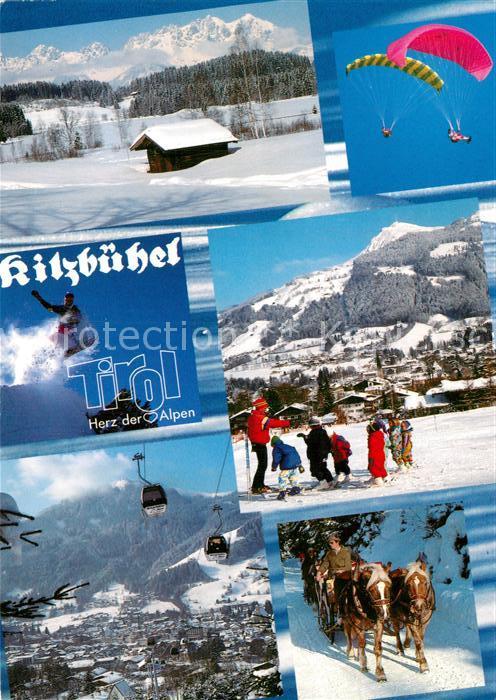 Kitzbuehel Tirol Luftseilbahn Pferd Ski