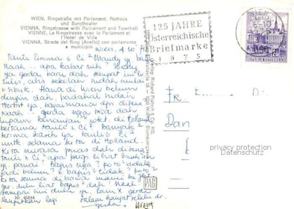 Wien Ringstrasse Parlament Rathaus Burgtheat – Bild 2