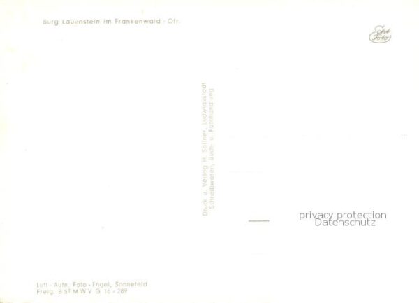 Ludwigsstadt Burg Lauenstein Fliegeraufnahme – Bild 2