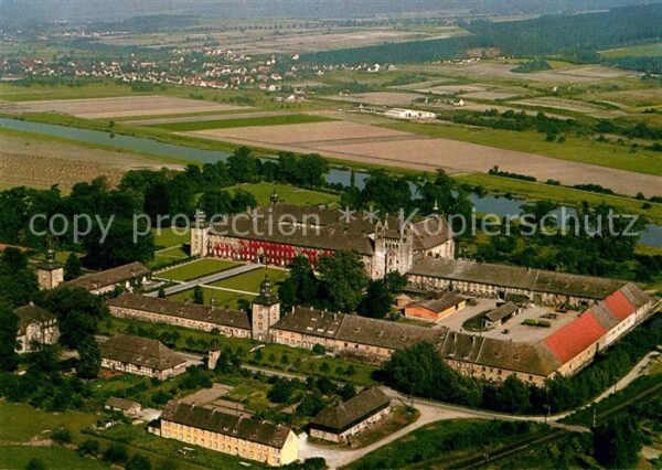 Corvey Fliegeraufnahme Schloss