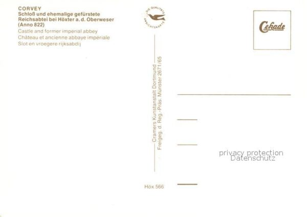 Corvey Fliegeraufnahme Schloss – Bild 2