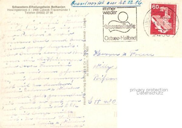 Luebeck Schwestern-Erholungsheim Bethanien – Bild 2