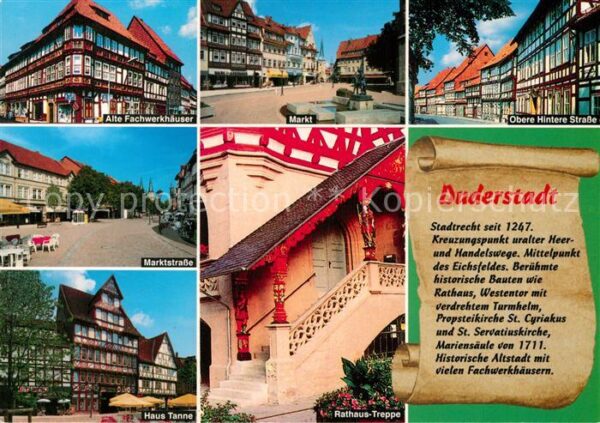 Duderstadt Alte Fachwerkhäuser Markt Obere Hintere