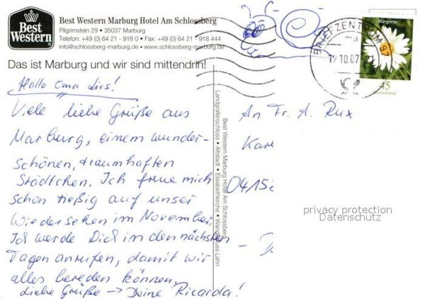 Marburg Lahn Best Western Marburg Hotel Schloss Kirc – Bild 2