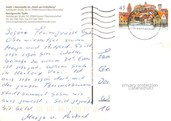 Oberwiesenthal Erzgebirge Hotel am Fichtelberg – Bild 2