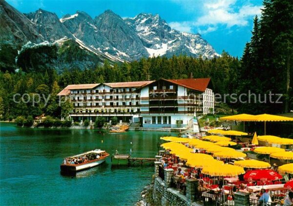 Eibsee Eibseehotel und Eibseepavillon Terrasse