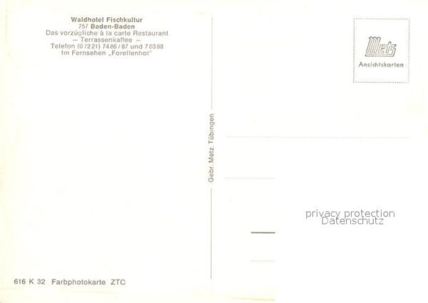 Baden-Baden Waldhotel Fischkultur – Bild 2
