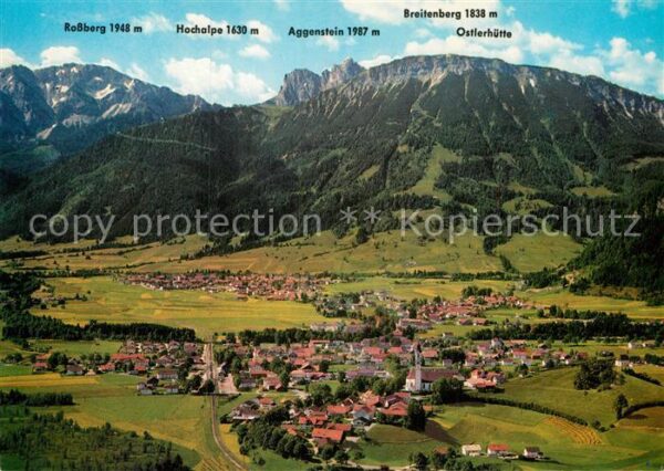 Pfronten Fliegeraufnahme mit Rossberg Hochalpe A