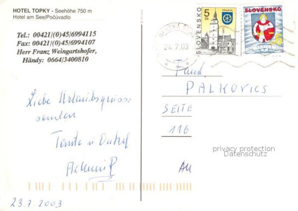 Pocuvadlo Hotel Topky am See – Bild 2