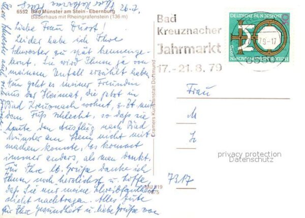 Bad Muenster Stein Ebernburg Bäderhaus mit Rheingrafenstein – Bild 2