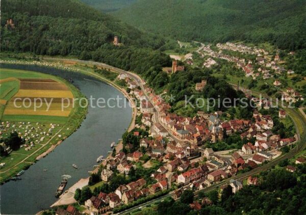 Neckarsteinach Fliegeraufnahme