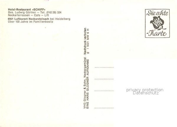 Neckarsteinach Hotel Restaurant Schiff Neckarpartie – Bild 2