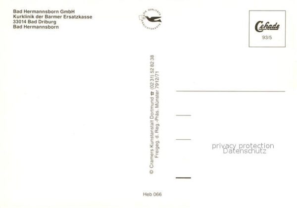 Bad Driburg Kurklinik der BEK Bad Hermannsborn Flie – Bild 2