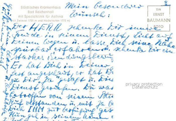 Bad Reichenhall Städt Krankenhaus mit Zwiesel und Hochs – Bild 2