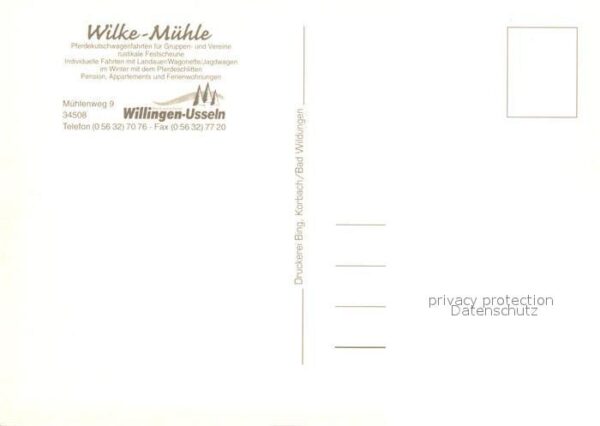 Usseln Wilke Mühle Postkutschenfahrten – Bild 2