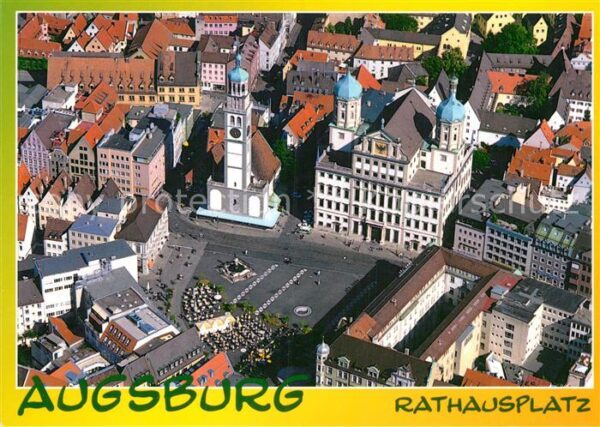 Augsburg Rathausplatz Perlachturm Renaissance Ra