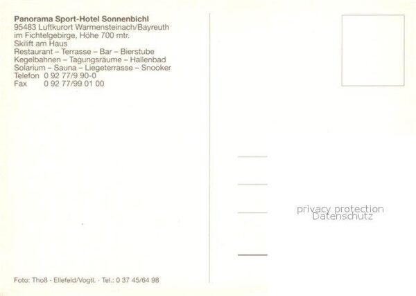 Warmensteinach Panorama Sporthotel Sonnenbichl Zimmer – Bild 2
