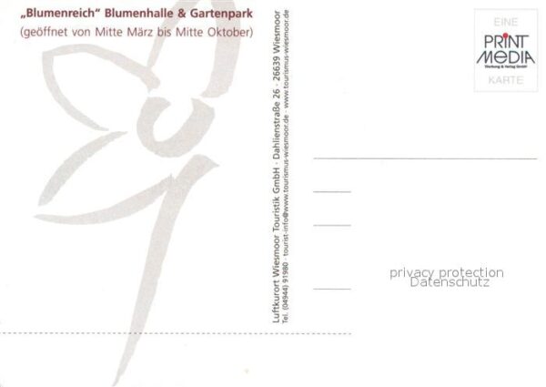 Wiesmoor Blumenreich Blumenhalle und Gartenpark – Bild 2