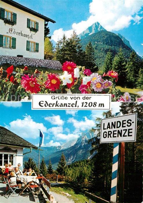 Mittenwald Karwendel Tirol Ederkanzel Terrasse Landesgrenze