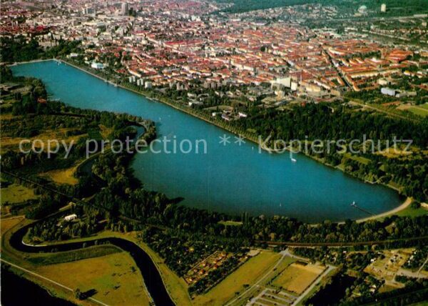Hannover Fliegeraufnahme mit Maschsee