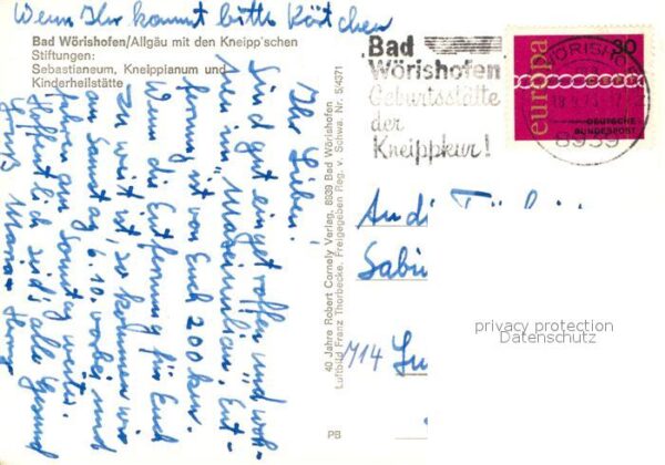 Bad Woerishofen Fliegeraufnahme mit Sebastianeum Kneipp – Bild 2